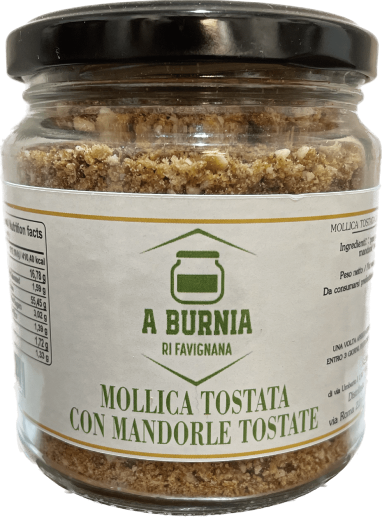 mollica tostata con mandorle tostate