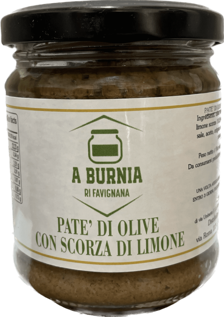 patè di olive con scorza di limone